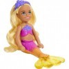 Barbie Mermaid Chelsea - HLC16 - Poupée articulée 15cm - Sirène avec Cheveux Blond