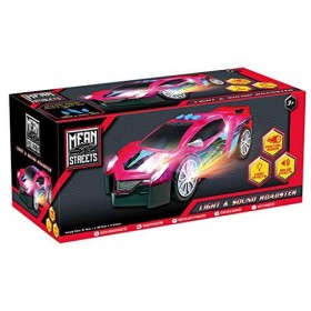 abeec Roadster Lumière et son Rougebleu – Voiture de sport à friction rougebleu avec effets lumineux et sonores pour enfants 