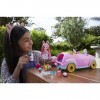 Enchantimals Coffret Lapinmobile, voiture avec une mini-poupée Bree Lapin et une figurine Twist, et des accessoires de jeu, j