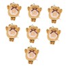 ibasenice Pendentif 3 Pcs Tigre Année Peluche Poupée Mini Poupées Garniture De Voiture Jouets pour Enfants Mini Animal en Pel