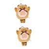 ibasenice Pendentif 3 Pcs Tigre Année Peluche Poupée Mini Poupées Garniture De Voiture Jouets pour Enfants Mini Animal en Pel