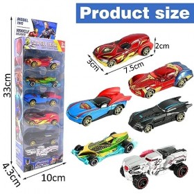 simyron Héros Mini Véhicules 6PCS Mini Jouets de Voiture Véhicules Modèle de Voiture pour Enfants Mini Jouet Voiture Enfant V