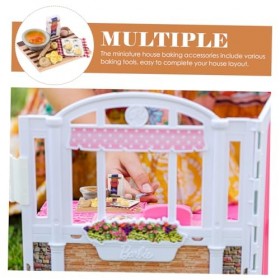 DRESSOOS 2 Ensembles Décoration Alimentaire pour Maison De Poupée Accessoires De Pique-Nique Miniatures Jouet De Cuisine Mini