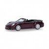herpa Maquette Voiture Porsche 911 Turbo Cabrioe, echelle 1/87, Model Allemand, pièce de Collection, Figurine Plastique, 0389