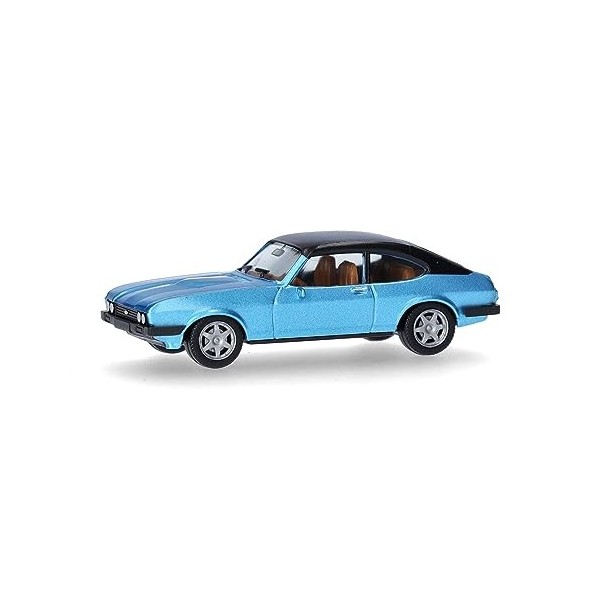 herpa Maquette Voiture Ford Capri II mit Vinyldach, echelle 1/87, Model Allemand, pièce de Collection, Figurine Plastique, 43