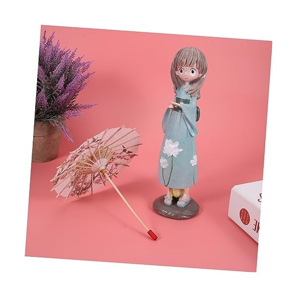 Totority Décoration De La Maison Statue Décor Kimono Filles Décor À La Maison Kimono Filles Ornement Kimono Filles Poupée Rés