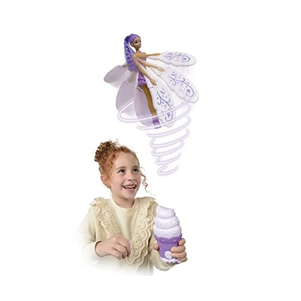 Bizak Sky Dancers Purple Licious est Une poupée Fantastique de 18 cm de Haut Qui déploie Ses Ailes et Vole pour de Vrai, posi