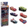 DGTSYAL Mini Véhicules 6Pcs Mini Jouet Voiture Enfant Voiture Jouet de la Série de Super-héros Cars Jouet pour Enfants Garcon