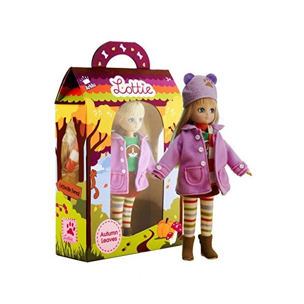 Lottie Doll Autumn Leaves, A Doll for Girls & Boys, Fashion Doll for Fall, Winter Doll with Boots and Hat