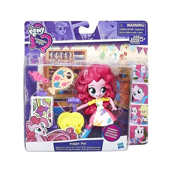 My Little Pony – Equestria Girls – Pinkie Pie Cours de Dessin – Figurine 11 cm + Accessories