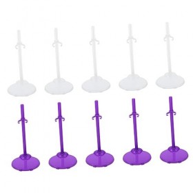 ibasenice 30 Pièces Support De Poupée Support De Cintre Mini Jouet Figurine daction Supports De Support De Poupée Support De
