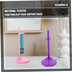 ibasenice 30 Pièces Poupée Stand Robes pour Filles Costumes pour Filles Pure Robes Action Figure Stand Poupée Accessoires Pou