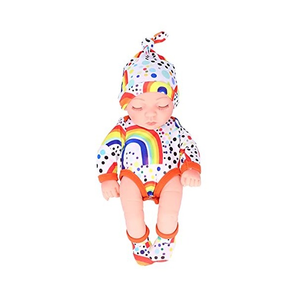 Poupées Reborn, Poupée De Bébé en Vinyle Complet De 25 Cm avec Chapeau Et Vêtements, Poupées De Bébé Réalistes, Meilleur Cade
