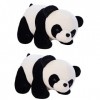 Toyvian 2 Pièces Peluche Cotillons Chinois Jouet Figurine Panda Poupée De Graduation 2022 Décorations pour Les Salas De CASA 