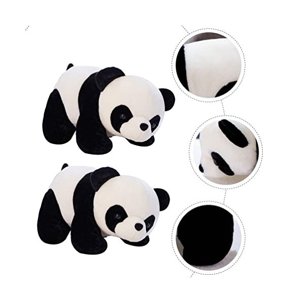 Toyvian 2 Pièces Peluche Cotillons Chinois Jouet Figurine Panda Poupée De Graduation 2022 Décorations pour Les Salas De CASA 