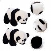 Toyvian 2 Pièces Peluche Cotillons Chinois Jouet Figurine Panda Poupée De Graduation 2022 Décorations pour Les Salas De CASA 