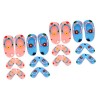 ABOOFAN Jouets Miniforce 30 Paires De Pantoufles en Résine Ornements Accessoires De Maison De Poupée Résine Bord De Décoratio