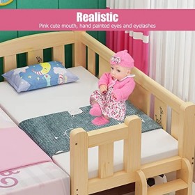 Silicone Girl Baby Dolls Peint à la Main des Yeux Réalistes pour la Fête