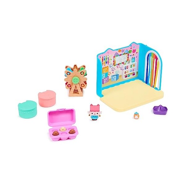 Gabby et la Maison Magique - Gabbys Dollhouse - Playset Deluxe Atelier Bébé Boîte - 1 Figurine Accessoires - Pièce Maison de