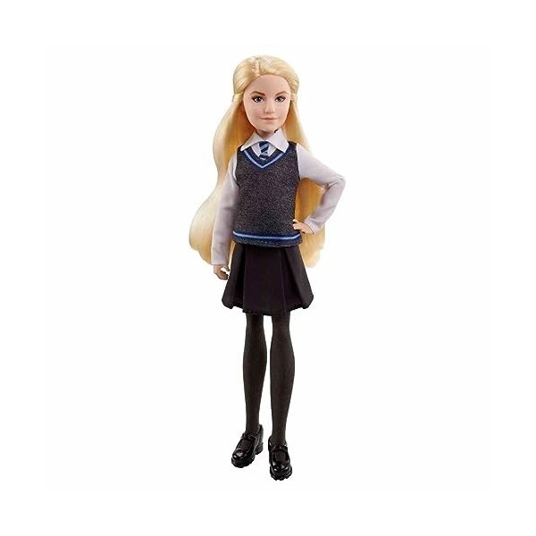 Harry Potter Coffret Luna Lovegood et Patronus poupée avec habillage et accessoire, figurine animale, à collectionner, Jouet 