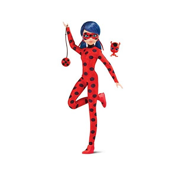 Bandai Miraculous Ladybug and Cat Noir Toys Poupée Coccinelle | Poupée articulée de 26 cm avec Accessoires et Miraculous Kwam