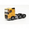 Herpa- Volvo Maquette Camion FH 2020 6x2 Tracteur, échelle 1/87, Model Allemand, pièce de Collection, Figurine Plastique Mini