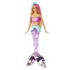Barbie Dreamtopia Poupee Sirane Lumiare et danse Aquatique à Plonger dans lEau, Avec Mouvements de Nageoire, Jouet pour Enfa