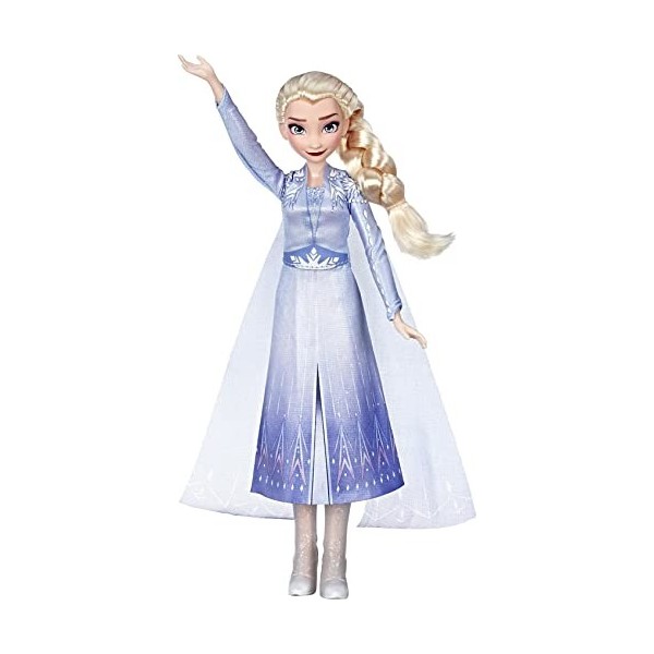 Hasbro Reine des Neiges Elsa Poupée chantante avec Musique dans Une Robe Bleue de La Reine des Neiges 2, Jouet pour Enfants à