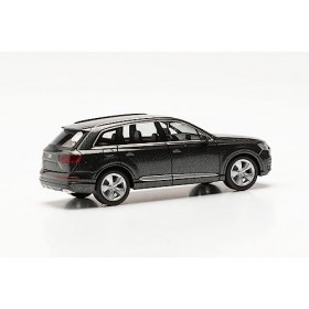 Herpa- Audi Maquette Voiture Q7, echelle 1/87, Model Allemand, pièce de Collection, Figurine Plastique Miniature, 038447-004