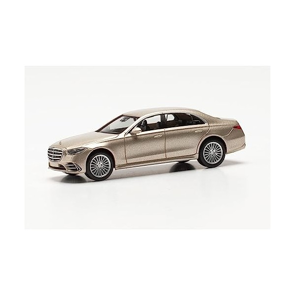 Herpa- Mercedes-Benz Maquette Voiture Classe S, echelle 1/87, Model Allemand, pièce de Collection, Figurine Plastique Miniatu