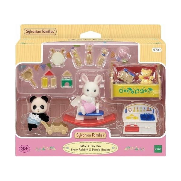 SYLVANIAN FAMILIES - Le coffre à jouets des bébés - 5709 - Jumeaux et Bébés - Mini Poupées