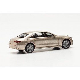 Herpa- Mercedes-Benz Maquette Voiture Classe S, echelle 1/87, Model Allemand, pièce de Collection, Figurine Plastique Miniatu