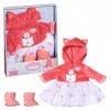 Baby Annabell Deluxe Ensemble Tutu 709733 - Jolie tenue douce pour les poupées Baby Annabell de 43cm - Vêtements & chaussures