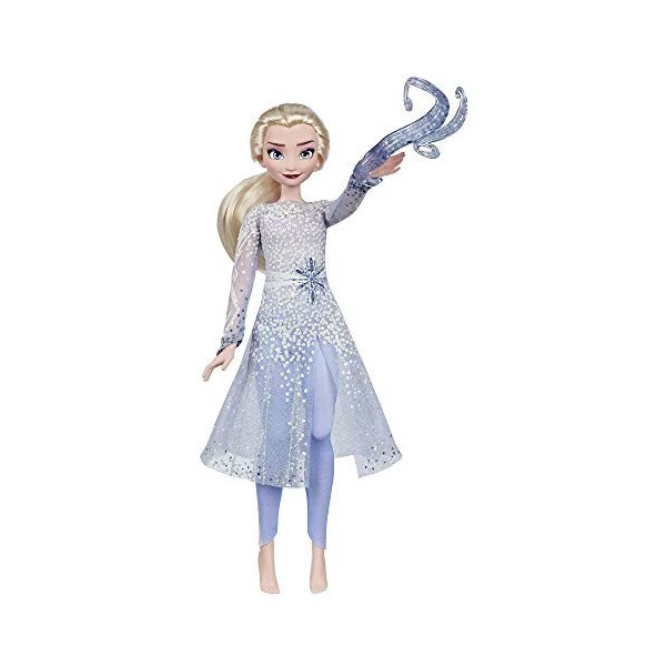 Disney La Reine des Neiges 2, Poupee Princesse Disney Électronique Elsa Découverte Magique, 27 cm
