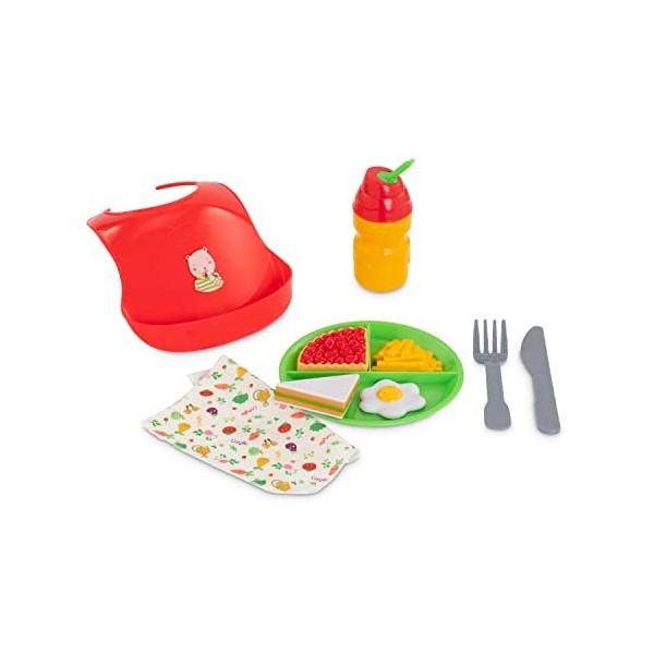 Corolle - Coffret Bon Appétit, 10 accessoires, pour poupon 36 et 42cm, dès 2 ans, 9000141270