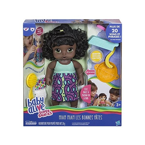 Baby Alive - Miam Les Bonnes Pates - Poupee Cheveux Noirs - C0965