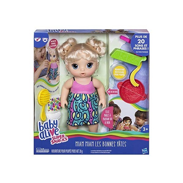 Baby Alive - Miam Les Bonnes Pates - Poupee Cheveux Noirs - C0965