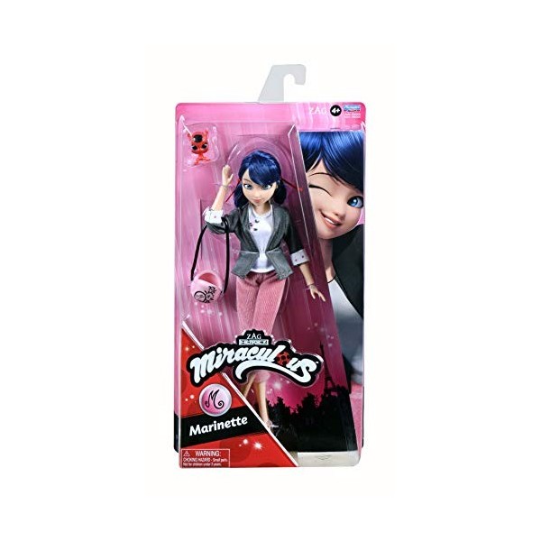 Bandai Poupée Marinette Miraculous Ladybug et Chat Noir Toys | Poupée Marinette articulée de 26 cm avec Accessoires et Miracu