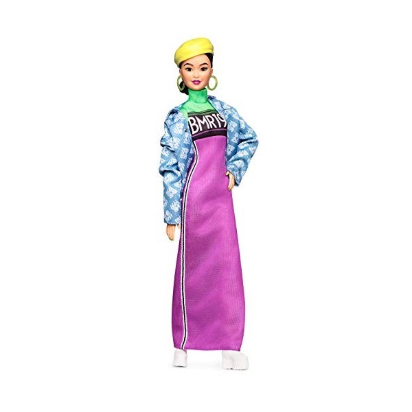 Barbie Signature poupée de collection BMR1959 articulée portant une robe et une veste en jean, jouet collector, GHT95