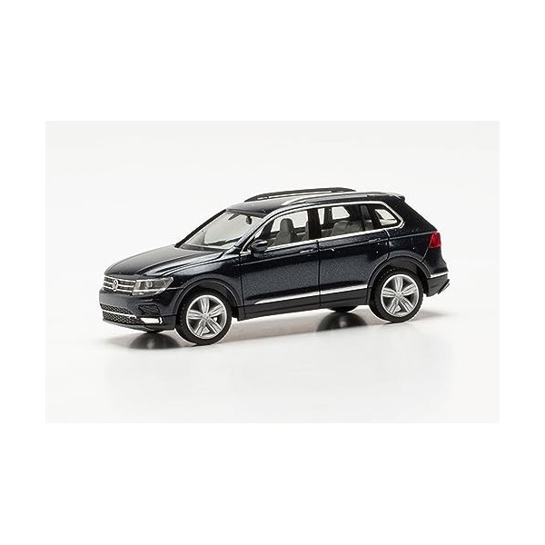 Herpa VW Maquette Voiture Tiguan, echelle 1/87, Model Allemand, pièce de Collection, Figurine Plastique Miniature, 038607-006