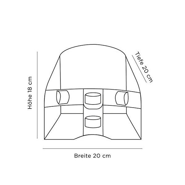 Götz 3402960 Siège de vélo/Trottinette Cloud - Accessoire pour Toutes Les poupées et Tous Les poupons de 27 à 50 cm