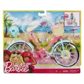 Coffret Bicyclette pour Barbie - vélo avec Accessoires - pour poupée Mannequin - Set Loisir et Carte Offerte