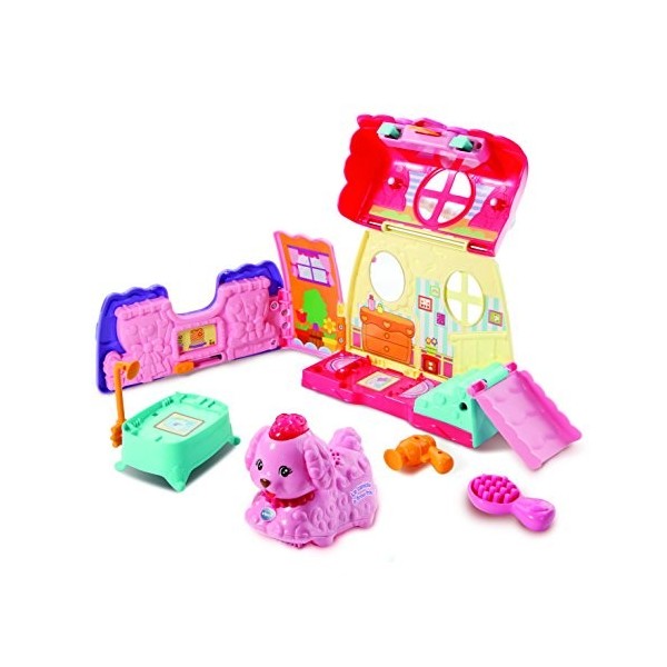 VTech Tut Animo-Mon Ptit Sac Salon de Toilettage + Bijou Le Caniche Frou, 80-504405 - Version FR