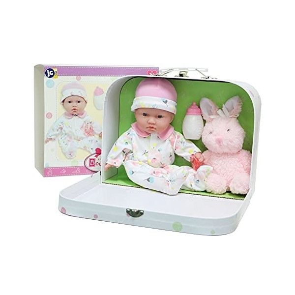 JC TOYS-La Baby Poupée Rose 13214 