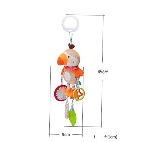 Toyvian 2 Pièces Jouets pour Bébés Jouet Bebe Peluches Apaiser Les Poupées Pendentif Poussette Animaux Suspendus Cloche Lit J