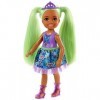 Barbie – Dreamtopia – Club Chelsea – Fille avec Cheveux Vert et Ensemble Violet