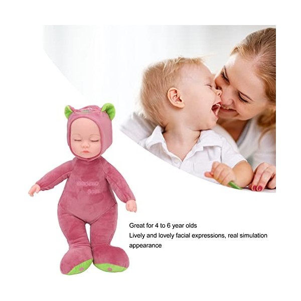 Omabeta Vivid Cute 3 Light Music Poupée électrique en peluche PVC Vinyle Vinyle Poupée pour la maison pour enfants