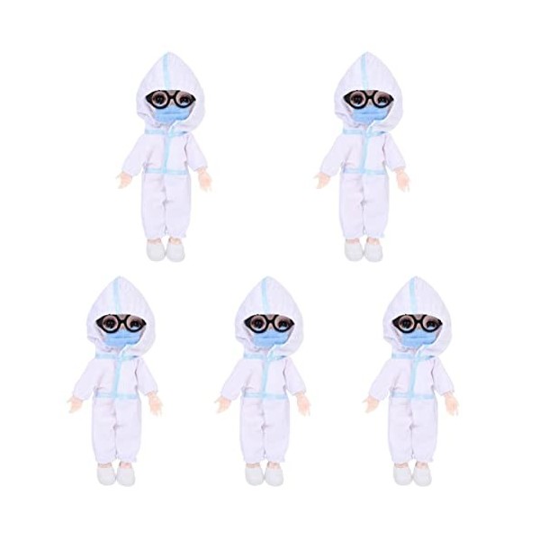 Operitacx 2 Pièces Jouet De Prévention des Épidémies Dinfirmière Poupée Dhôpital pour Enfants Poupée Médecin Enfant en Bas 