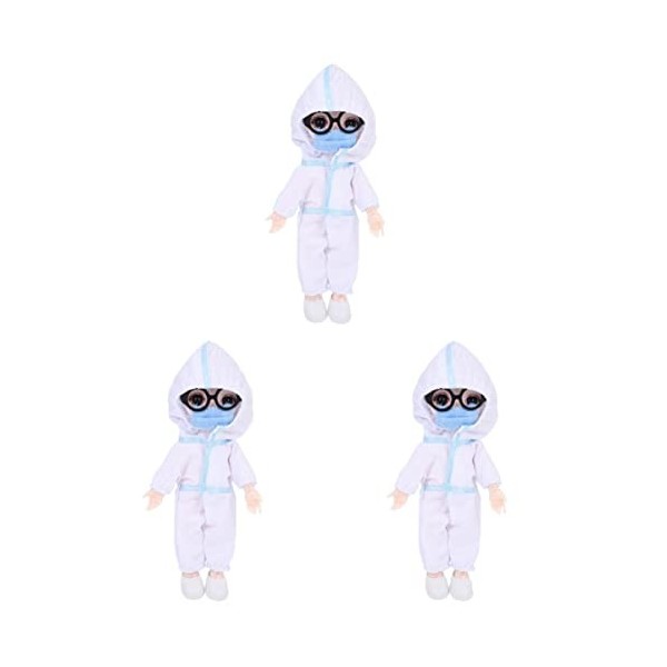 Operitacx 2 Pièces Jouet De Prévention des Épidémies Dinfirmière Poupée Dhôpital pour Enfants Poupée Médecin Enfant en Bas 