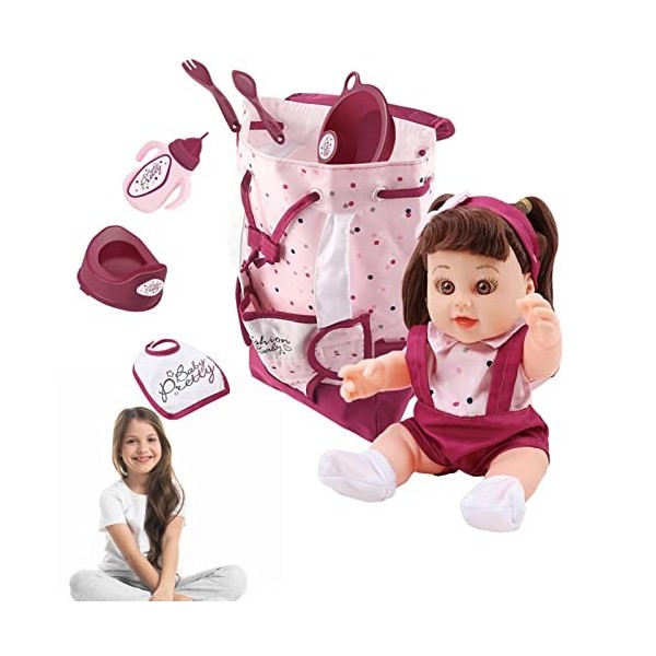 Rosixehird Poupées pour Tout-Petits,Poupées pour Tout-11 Pouces | Poupée Mignonne pour Tout-Petit, poupées bébé à lair réel,